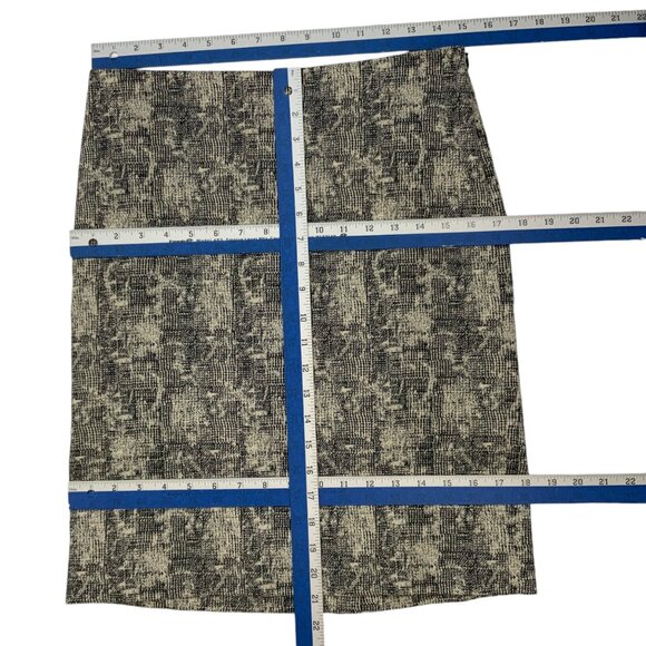 MM. LaFleur The Noho Skirt 4 Krackle Black Mini Tailored Pencil Quiet Luxury - Picture 4 of 11